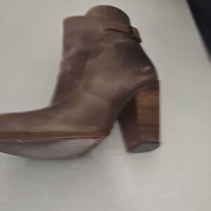 Bed Stu Distressed Brown Ankle Boots